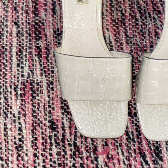 Billini Ivory Croc Mule Heels - Picture 2 of 6